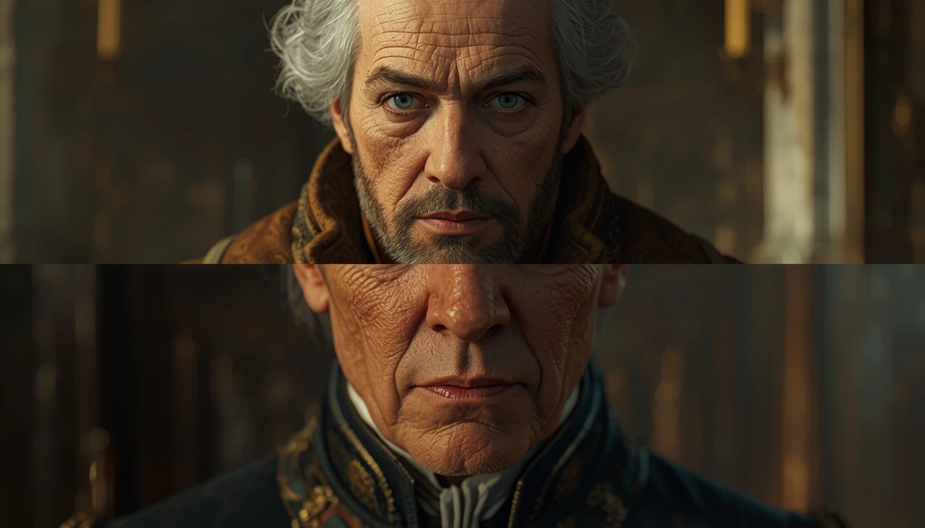 Split-screen AI story video format for TikTok with engaging background