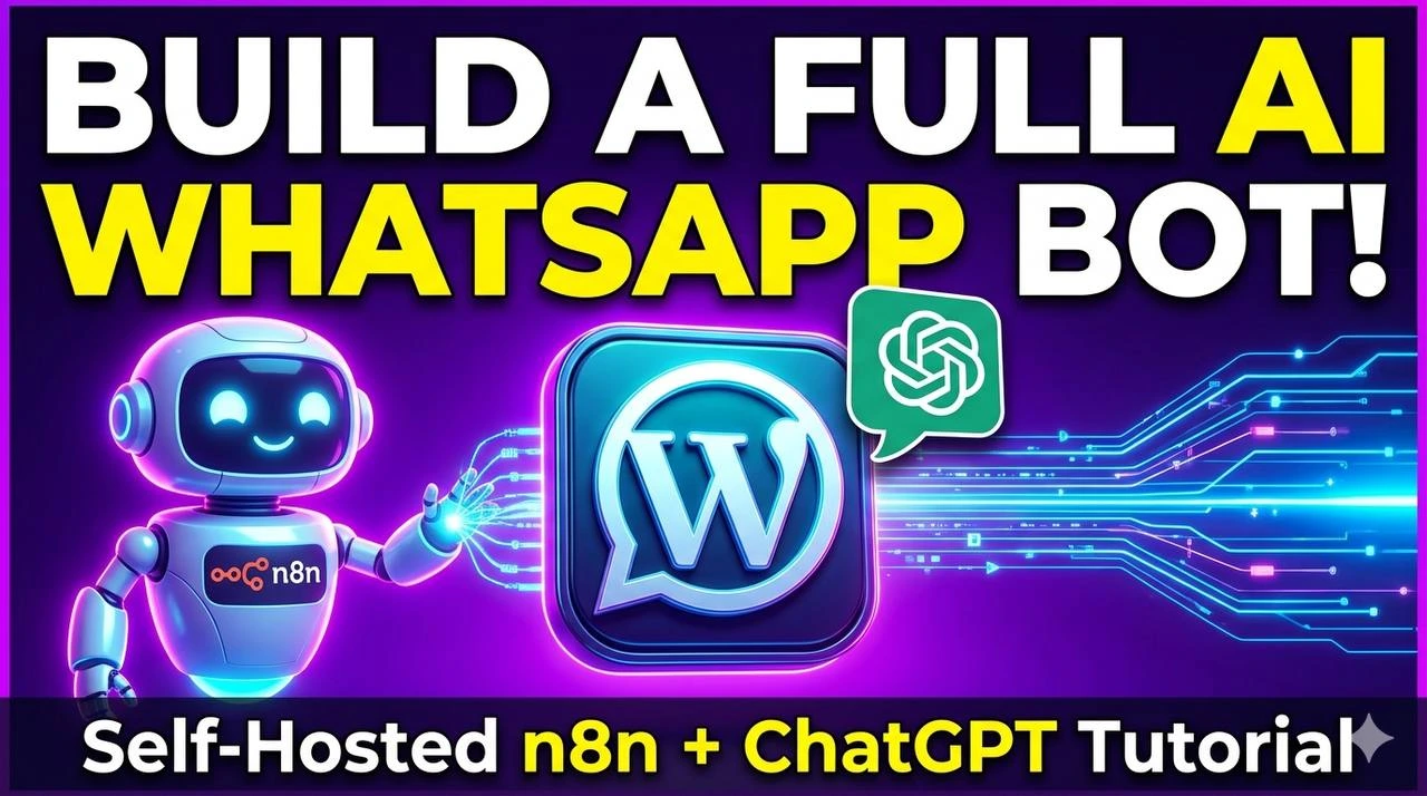AI WhatsApp Bot n8n ChatGPT Tutorial - Build Your Automated Business Assistant